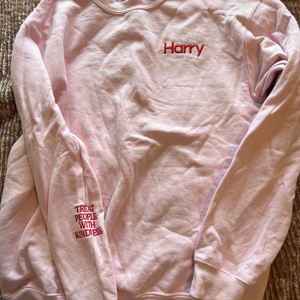 Harry Styles Merch Pink Crewneck